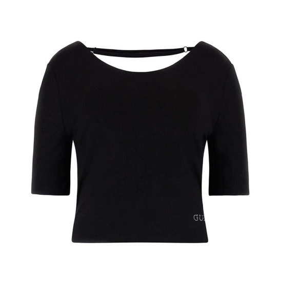 Guess Γυναικεία κοντομάνικη μπλούζα Round Back Bow Tee